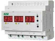 Реле напряжения CP-723-3 трехфазное 40А цифровая индикация Евроавтоматика F&F