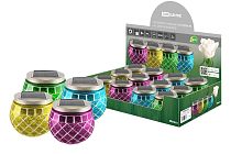 Светильник ландшафтный ССЛ-170 на солн.батарее, 9*9*10,стекло,зеленый,синий,желтый,фиолетовый,ДБ, TDM