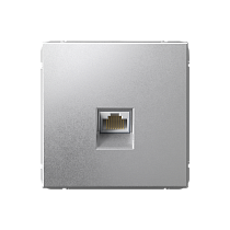 ArtGallery Алюминий Розетка компьютерная RJ45, кат. 6A, механизм Systeme Electric (Schneider Electric)