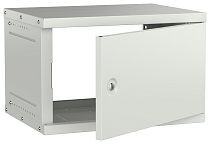 Шкаф настенный 19" 6U 600х450мм металлическая дверь серый GENERICA