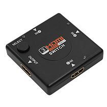 Переключатель гнездо HDMI на 3 гнезда HDMI, без питания, пластик REXANT
