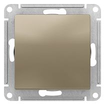 AtlasDesign Шампань 1-клавишный Выключатель 2-полюсный, 10А, механизм Systeme Electric (Schneider Electric)