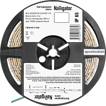Лента светодиодная Navigator NLS-3528СW120-9.6-IP65-12V R5 9.6Вт/м уп. 5м Лента светодиодная Navigator NLS-3528СW120-9.6-IP65-12V R5 9.6Вт/м уп. 5м