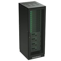 Напольный шкаф 47U 800х1000 двери перфорированная/перфорированная, укомплектован вводом и заглушками RAL 9005 Напольный шкаф 47U 800х1000 двери перфорированная/перфорированная, укомплектован вводом и заглушками RAL 9005