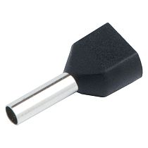 Наконечник-гильза General НШВИ(2) GNGI-E2-2x6-14-50 Черный, 50 штук