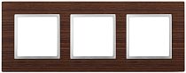 Рамка ЭРА Elegance 14-5303-10 для выключателей и розеток тройная дерево венге