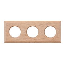 Рамка трехпостовая,серия Шедель,цвет Натурэль,скрытый монтаж BF4 Bironi