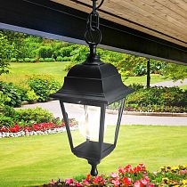 Светильник садово-парковый ЭРА НСУ 04-60-001 Адель черный, подвесной Е27