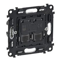 Розетка телефонная RJ11 двойная Valena IN MATIC Legrand