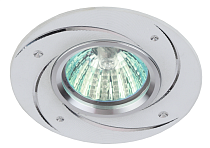 Светильник встраиваемый аллюминевый ЭРА KL43 WH/1 литой MR16,12V/220V, 50W белый Светильник встраиваемый аллюминевый ЭРА KL43 WH/1 литой MR16,12V/220V, 50W белый