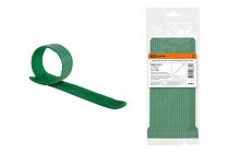 Хомут-липучка ХЛ 12х135 мм зеленый (20 шт)  TDM