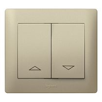 Панель лицевая для выключателя для рольставней титан Galea Life Legrand