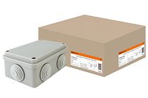 Коробка распаячная ОП 120х80х50мм, крышка, IP55, 6 вх. TDM Коробка распаячная ОП 120х80х50мм, крышка, IP55, 6 вх. TDM