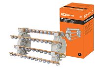 Распределительный блок на DIN-рейку РБ-250 4П 250А (4 шины 10xM6+1хM8)  TDM