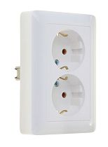 ХИТ скрытая установка Белый Розетка двойная с заземлением, 16А Systeme Electric (Schneider Electric)