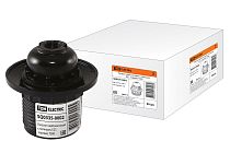 Патрон карболитовый с кольцом, Е27, черный,  TDM