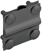 Зажим крестообразный с разделителем полоса/пруток-полоса/пруток 30/8мм оцинкованная сталь TD IEK