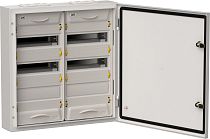 TITAN 5 Корпус металлический ЩРн-72 (2х36) 585х570х140мм IP54 серый (одна дверь)  IEK