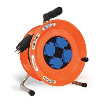 Удлинитель на металлической катушке ВЕМ-259 IP44 термо КГ 3*1,5 4 гнезда с защитной крышкой 30м UNIVERSAL