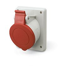 Розетка панельная с наклоном  IP44 32А 2P+E 230В DKC