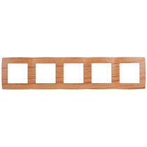 Рамка ЭРА 12 12-5005-09 для выключателей и розеток пятерная дуб