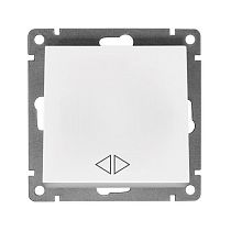 Выключатель одноклавишный перекрестный UNIVERSAL серия "Афина" белый Выключатель одноклавишный перекрестный UNIVERSAL серия "Афина" белый