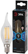 Лампа светодиодная ЭРА F-LED BXS-9W-840-E14 филамент свеча на ветру нейтральный белый свет Лампа светодиодная ЭРА F-LED BXS-9W-840-E14 филамент свеча на ветру нейтральный белый свет