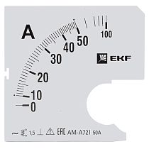 Шкала сменная для A721 50/5А-1,5 EKF PROxima Шкала сменная для A721 50/5А-1,5 EKF PROxima