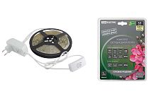 Комплект светодиодной ленты SMD2835-60 LED/м-12 В-4,8 Вт/м-IP20-3000 К (5 м), 24 Вт  TDM