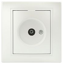 Розетка ЭРА Intro Plano 1-301-06  перламутр одиночная телевизионная