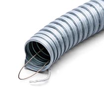 Металлорукав из оцинкованной стали с протяжкой, уплотненный х/б нитью РЗ-ЦХ 10 с протяжкой Fortisflex