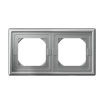 ArtGallery Aqua Алюминий Рамка 2-постовая, IP44 Systeme Electric (Schneider Electric)