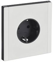 FORTE&PIANO Розетка 1-местная с заземлением с защитными шторками винтовое крепление 16А FP215M металл белый IEK