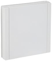 FORTE&PIANO Розетка 1-местная с заземлением с защитными шторками и крышкой безвинтовое крепление 16А IP44 FP219 белый IEK