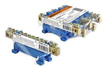 Шина "N" нулевая с изолятором на DIN-рейку 6x9мм стойка мал. 12 групп инд. стикер  TDM