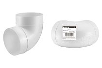 Колено для круглых воздуховодов, D125,  TDM