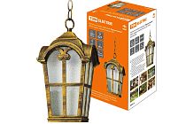 Светильник садово-парковый "Братья Гримм" 100 Вт, подвес, шагрень/бронза, Е27,  TDM