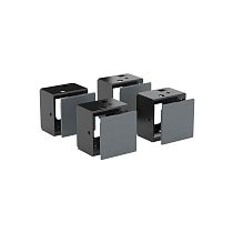 Углы цоколя с пластиковыми заглушками для корпусов CQE & CQE N, В=100 мм, RAL9005, комплект - 4 шт. RAM block