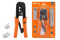 Набор: клещи обжимные KO-9E (RJ-11/45), наконечники RJ-11(10 шт), RJ-45(10 шт), «МастерЭлектрик»  TDM