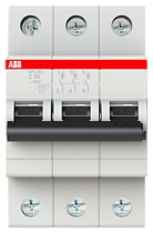 Автоматический выключатель трехполюсный C 50А 6кА SH203 ABB
