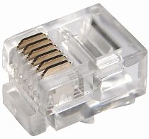 Разъем телефонный UTP RJ-12(6P6C), CAT 3 REXANT Разъем телефонный UTP RJ-12(6P6C), CAT 3 REXANT