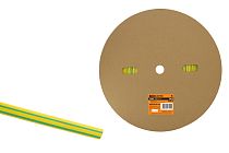 Трубка термоусаживаемая  ТУТнг 4/2 желто-зеленая (200 м/ролл)  TDM