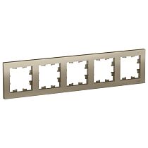 AtlasDesign Шампань Рамка 5 постовая, универсальная Systeme Electric (Schneider Electric)