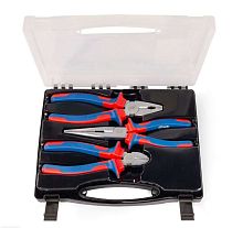 Набор слесарного инструмента НИС-05 серия МАСТЕР для проведения слесарно-монтажных работ, 3 шт. в пластиковом кейсе