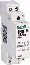 Модульный контактор 1НО+1НЗ 25А 230В МК-103 DEKraft Модульный контактор 1НО+1НЗ 25А 230В МК-103 DEKraft