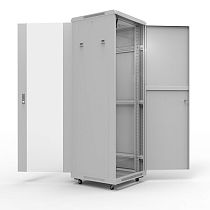 Шкаф напольный 19" серии Standart 42U 600х800мм, передняя дверь стекло, задняя дверь металл, RAL 7035 (состоит из 2 частей) REXANT Шкаф напольный 19" серии Standart 42U 600х800мм, передняя дверь стекло, задняя дверь металл, RAL 7035 (состоит из 2 частей) REXANT