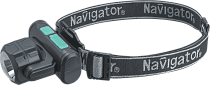 Фонарь Navigator 95 555 NPT-H38-ACCU налоб 1COBx3.2Вт+1LEDx3Вт,4реж,Li-ion1.2Ач