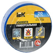 Изолента ПВХ 0,13х15 мм синяя 20 метров IEK Изолента ПВХ 0,13х15 мм синяя 20 метров IEK