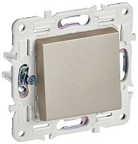SKANDY Выключатель 1-клавишный проходной 10А SK-V02Sh шампань IEK