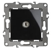 Розетка ЭРА 12 12-3101-06 чёрный телевизионная одинарная